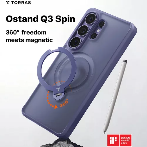 Samsung Galaxy S26 Ultra Torras Ostand Spin Series tok - Sötét lila-6938075649760 2 kép