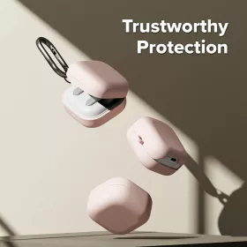 Ringke - Szilikon - Samsung Galaxy Buds 4 Pro - Pink Sand tok-8800328816770 2 kép