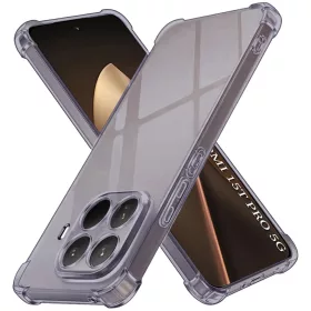   Xiaomi 15T Pro Füst Fekete Techsuit Ütésálló Átlátszó Szilikon Tok