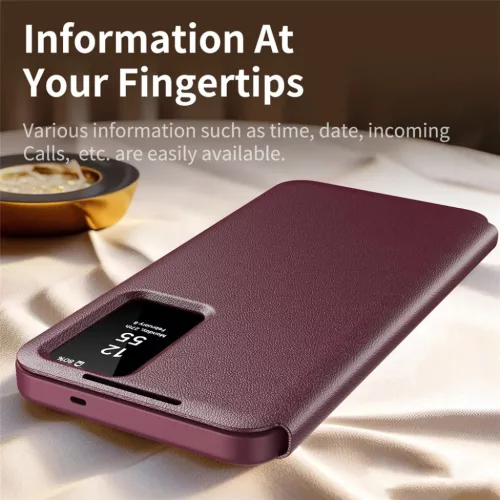 Samsung Galaxy S26 Piros Techsuit SmartView Sorozat tok-5949419356979 4 kép