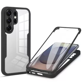   Samsung Galaxy S26 Ultra Fekete Techsuit ColorVerse 360 Sorozat + Kijelzővédő tok