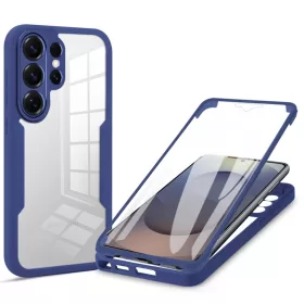   Samsung Galaxy S26 Ultra Kék Techsuit - ColorVerse 360 sorozat + Kijelzővédő tok