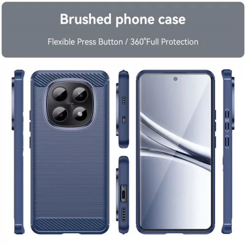 Xiaomi Redmi Note 15 5G / Note 15 4G / Poco M8 5G Kék Techsuit Carbon-5949419357587 2 kép