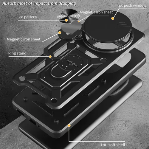  Honor Magic8 Pro Arany Techsuit CamShield Széria tok-5949419358911 4 kép