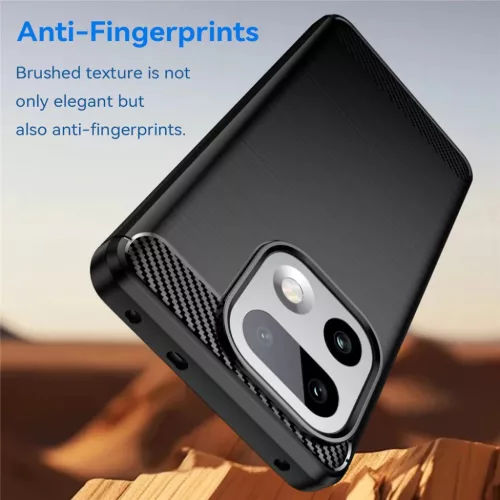 Techsuit - Carbon Silicone - Realme 16 Pro+ - Fekete tok-5949419360747 3 kép