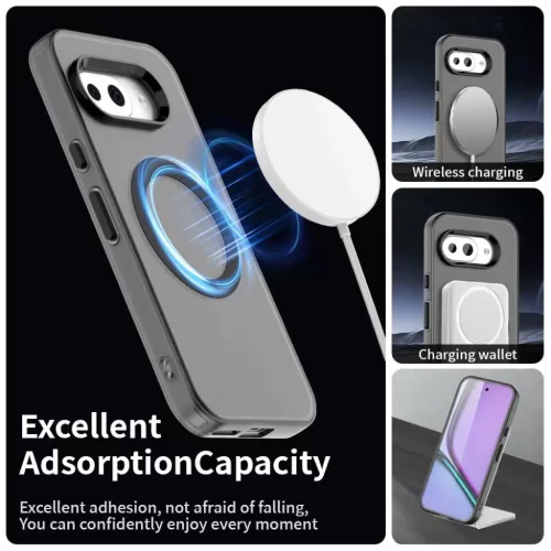 Google Pixel 10a Fekete Techsuit CandyCase MagSafe tok-5949419360570 6 kép
