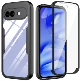    Google Pixel 10a Fekete Techsuit ColorVerse 360 sorozat + képernyővédő tok