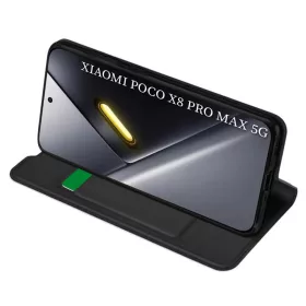 Xiaomi Poco X8 Pro Max Fekete Techsuit Magskin fliptok-5949419360488 2 kép