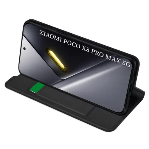 Xiaomi Poco X8 Pro Max Fekete Techsuit Magskin fliptok-5949419360488 2 kép