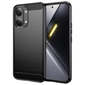 Xiaomi Poco X8 Pro Max Fekete Techsuit Carbon Silicone tok-5949419361423 1 kép