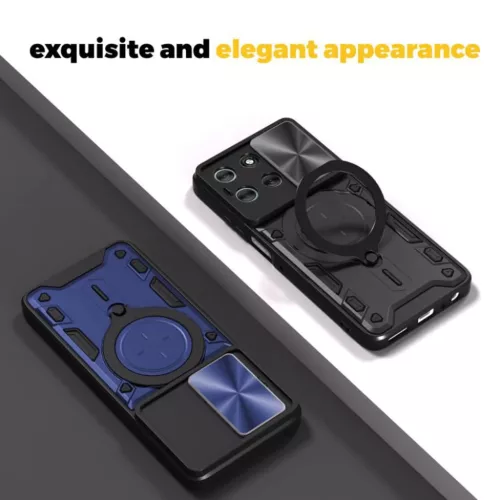 Techsuit - CamGuard Pro - Motorola Moto G77 - Fekete tok-5949419361263 3 kép