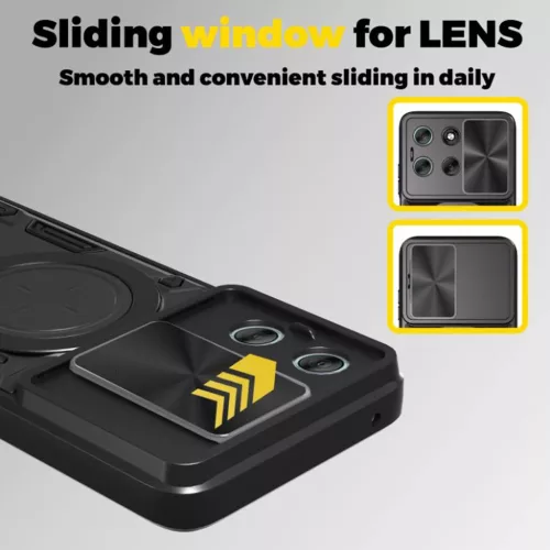 Techsuit - CamGuard Pro - Motorola Moto G77 - Fekete tok-5949419361263 6 kép