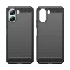 Techsuit - Carbon Silicone - Oppo A6x 4G / A6x 5G - Fekete tok-5949419361249 2 kép