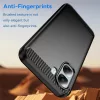 Techsuit - Carbon Silicone - Oppo A6x 4G / A6x 5G - Fekete tok-5949419361249 3 kép