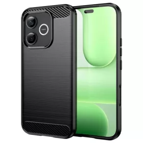 Honor 600 Lite Fekete Techsuit Carbon Silicone tok