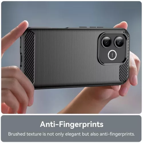 Honor 600 Lite Fekete Techsuit Carbon Silicone tok-5949419361539 5 kép