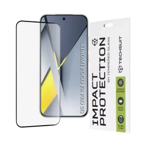   Xiaomi Poco F8 Pro Fekete Techsuit - 111D Teljes Fedés / Teljes Ragasztás Üveg üvegfólia