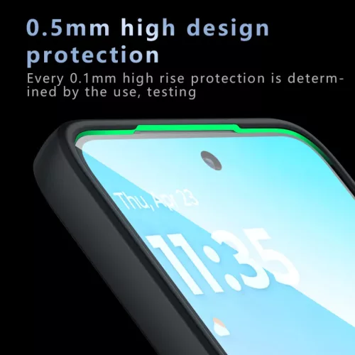 Techsuit - PureFrost MagSafe - Motorola Moto G77 / G67 - Frosted Black-5949419362840 4 kép