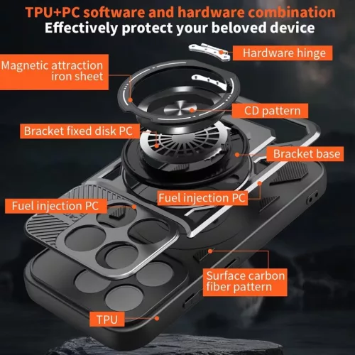 Xiaomi 17 Szürke Techsuit RuggedCam tok-5949419362581 5 kép