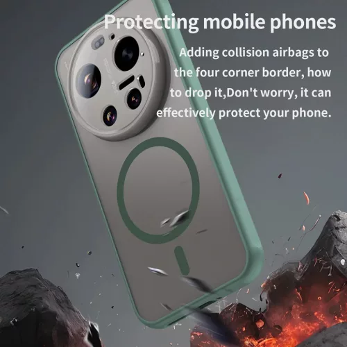 Techsuit - HaloFrost II MagSafe - Xiaomi 17 Ultra - Zöld tok-5949419362338 5 kép