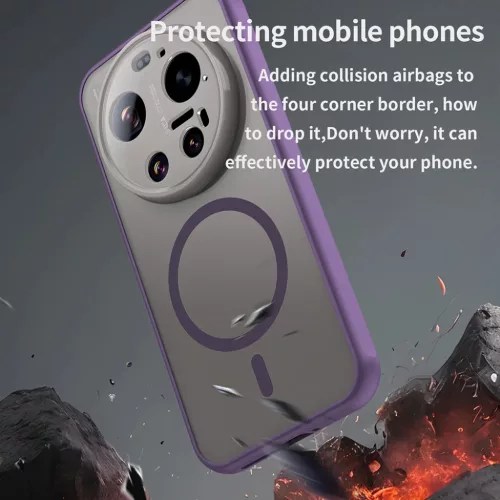 Techsuit - HaloFrost II MagSafe - Xiaomi 17 Ultra - Lila tok-5949419362307 5 kép