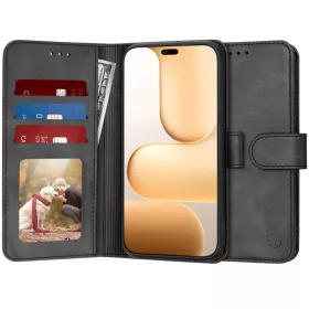  Honor 600 Lite Fekete Techsuit Diary fliptok