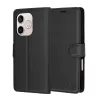 Techsuit - Bőr Fliptok - Honor 600 Lite - Fekete tok-5949419363106 1 kép