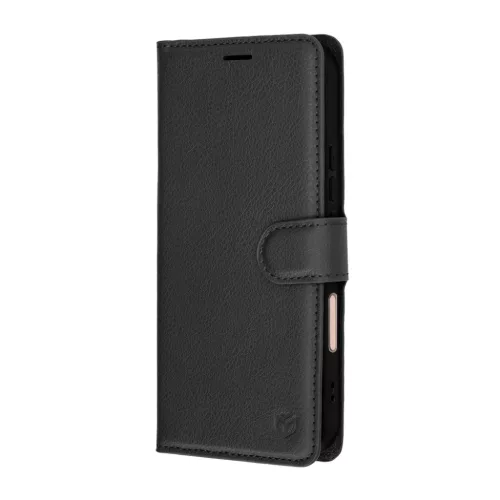 Techsuit - Bőr Fliptok - Honor 600 Lite - Fekete tok-5949419363106 4 kép