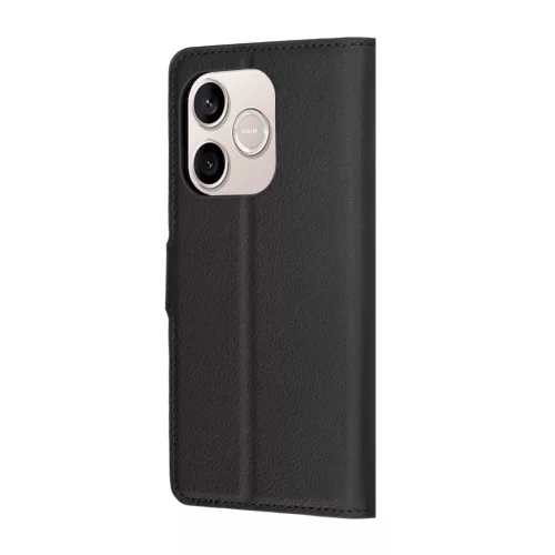 Techsuit - Bőr Fliptok - Honor 600 Lite - Fekete tok-5949419363106 5 kép