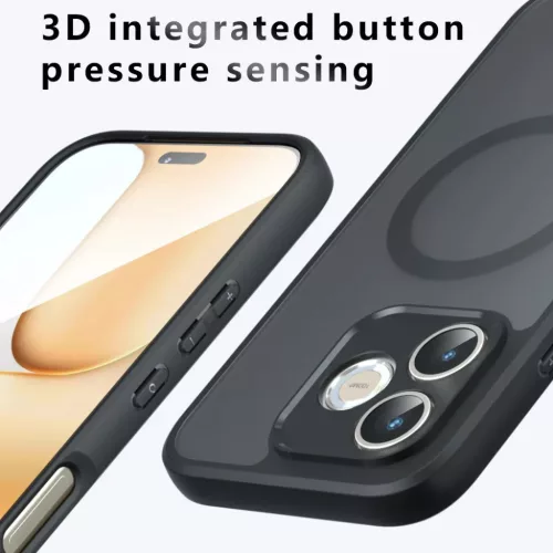 Techsuit - PureFrost MagSafe - Honor 600 Lite - Mattfekete tok-5949419363083 5 kép