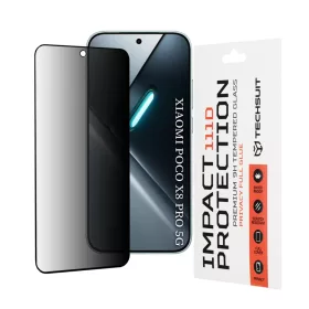Techsuit - 111D Privacy Full Glue - Xiaomi Poco X8 Pro - Fekete üvegf-5949419363069 1 kép