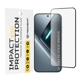 Xiaomi Poco X8 Pro Fekete üvegfólia Techsuit ESD üveg-5949419363052 1 kép