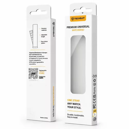 Huawei Band 11 / Band 11 Pro Krém Techsuit Óraszíj (W082)-5949419363526 6 kép