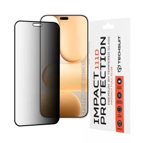 Techsuit - 111D Privacy Full Glue - Honor 600 Lite - Fekete üvegfóli-5949419363878 1 kép