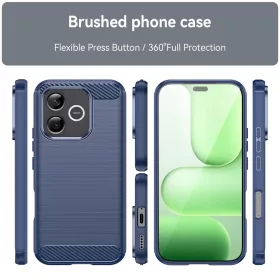  Honor 600 Lite Kék Techsuit Carbon Silicone tok-5949419364318 2 kép
