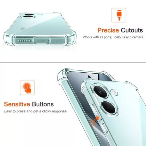 Xiaomi Poco X8 Pro Átlátszó Techsuit Ütésálló, átlátszó szil-5949419364578 3 kép