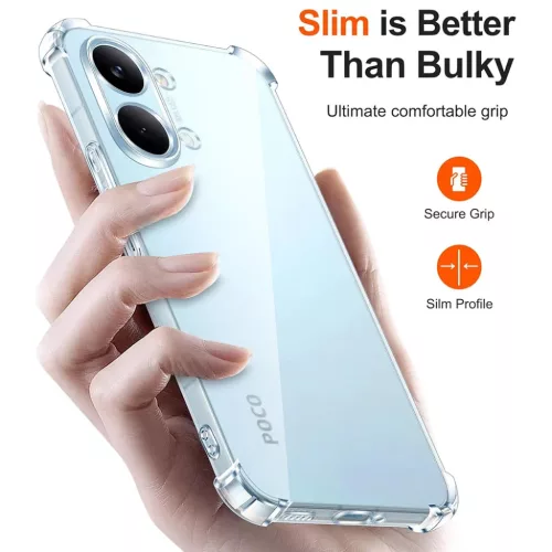 Xiaomi Poco X8 Pro Max Techsuit Ütésálló Átlátszó Szilikon tok -5949419364561 4 kép
