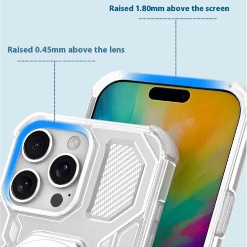 Xiaomi Redmi Note 15 Pro 4G Fehér Átlátszó Techsuit Carbon Shield -5949419364974 2 kép