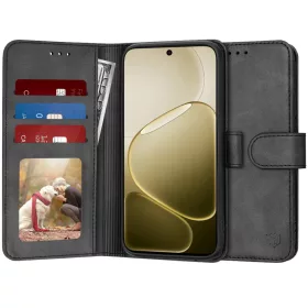 Oppo A6 4G Fekete Techsuit Diary fliptok-5949419365384 1 kép