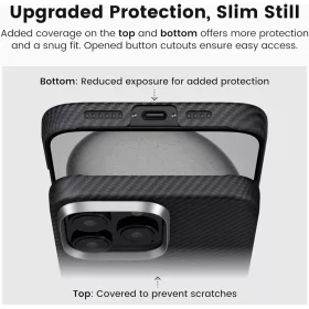 OnePlus 15 Fekete Techsuit - Aramid Fiber MagSafe tok-5949419365940 2 kép