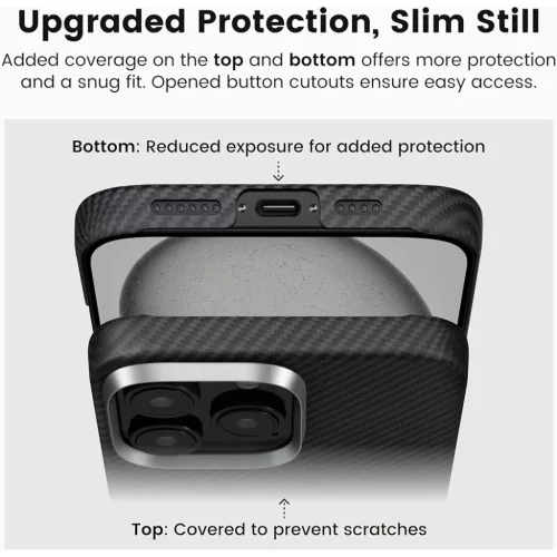 OnePlus 15 Fekete Techsuit - Aramid Fiber MagSafe tok-5949419365940 2 kép