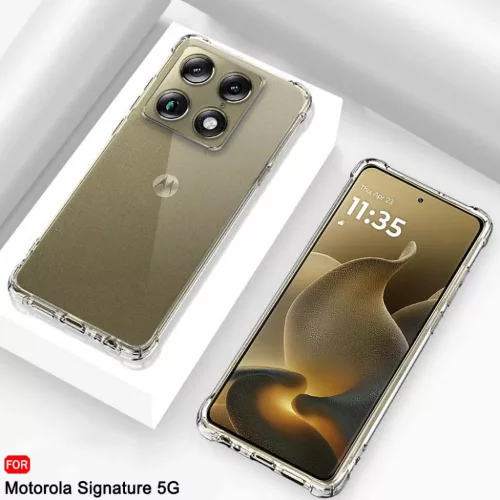 Motorola Signature Átlátszó Techsuit Ütésálló Szilikon tok-5949419365858 3 kép