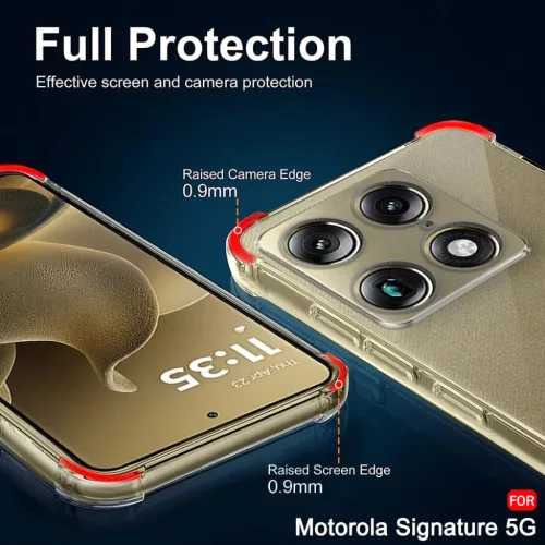 Motorola Signature Átlátszó Techsuit Ütésálló Szilikon tok-5949419365858 5 kép