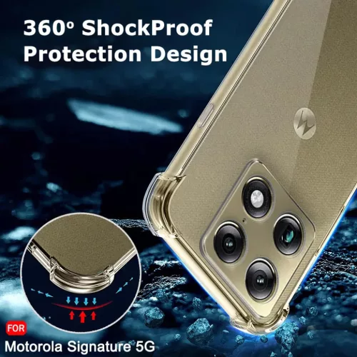 Motorola Signature Átlátszó Techsuit Ütésálló Szilikon tok-5949419365858 6 kép