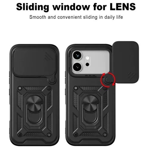 Honor 600 Fekete Techsuit CamShield Sorozat tok-5949419366237 2 kép