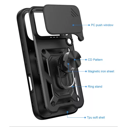 Honor 600 Kék Techsuit - CamShield sorozat tok-5949419366220 3 kép