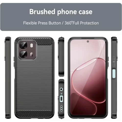Oppo A6x 4G / A6x 5G Kék Techsuit Carbon Szilikon tok-5949419366534 2 kép