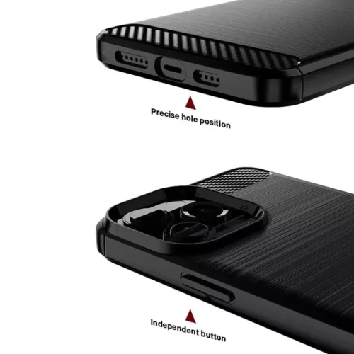 Oppo A6x 4G / A6x 5G Kék Techsuit Carbon Szilikon tok-5949419366534 4 kép