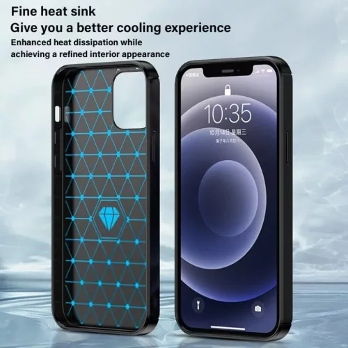 Oppo A6x 4G / A6x 5G Kék Techsuit Carbon Szilikon tok-5949419366534 5 kép