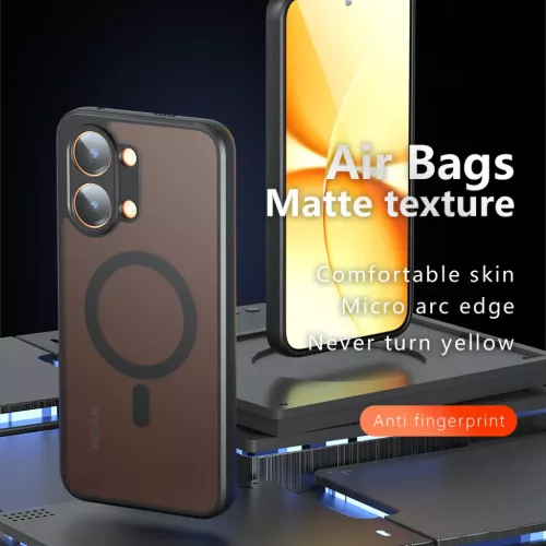 Oppo A6x 4G / A6x 5G Matt Fekete Techsuit PureFrost MagSafe tok-5949419366510 2 kép
